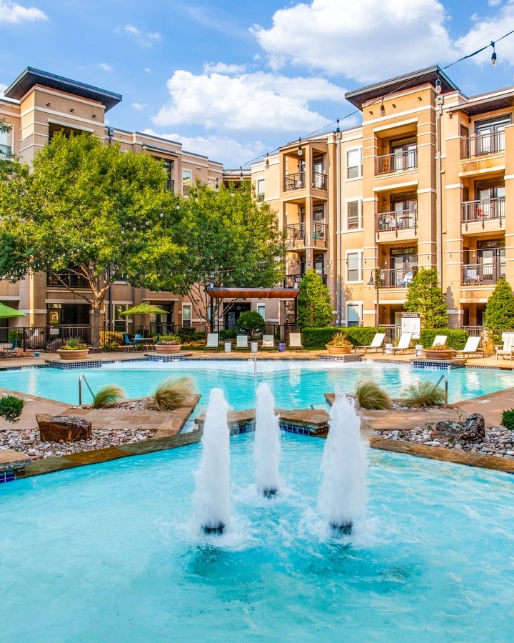 the pool at The  Franklin at Samuels Ave